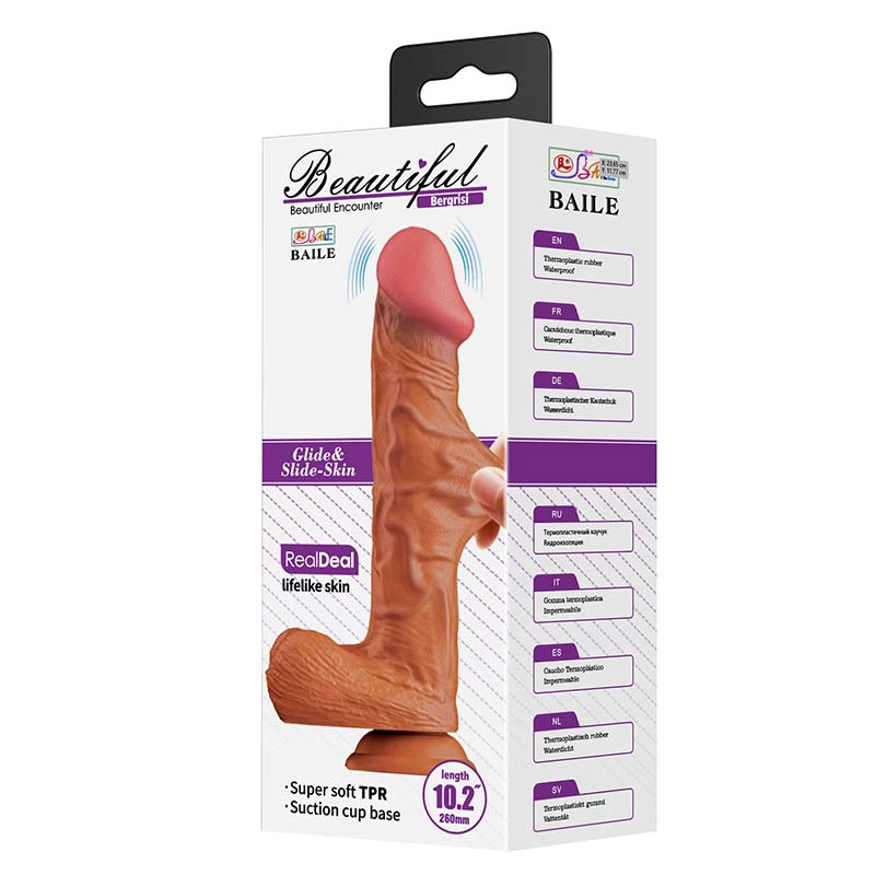 Mekani Vibro Dildo 26cm Bergrisi Latino