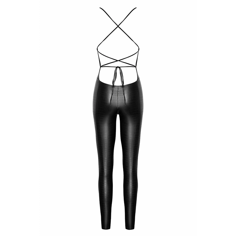 Seksi wetlook kombinezon Crocodile wetlook catsuit