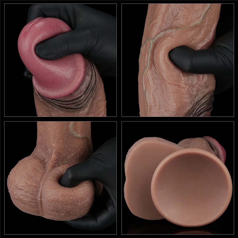 Dildo 28cm 11in Dual Layered Silicone Cock XXL