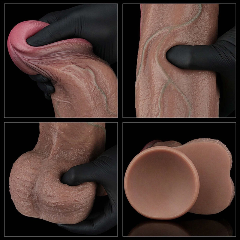 Dildo 33cm 13in Dual Layered Silicone Cock XXL