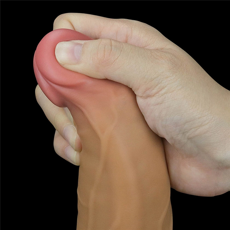 Rotirajuci dildo 23cm 9in Dual Layered Platinum Silicone Rotator