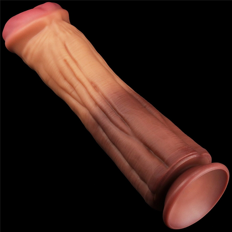 Silikonski dildo 30cm 12in Dual Layered Platinum Silicone Cock