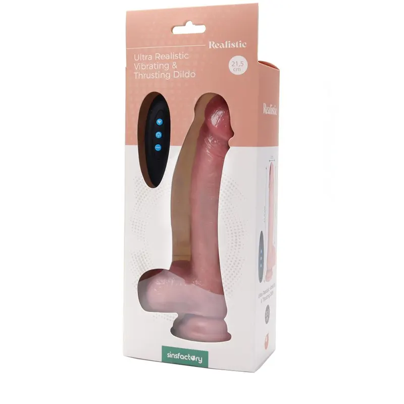 Vibro dildo sa pomeranjem 21.5cm