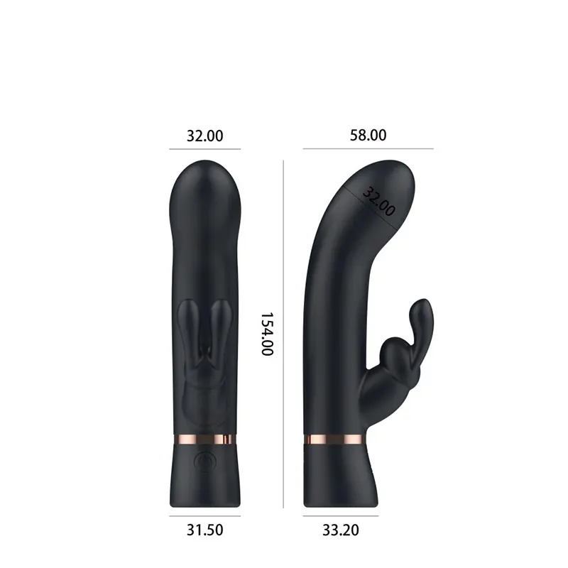 Zeka vibrator Bespoke Rabbit M Black