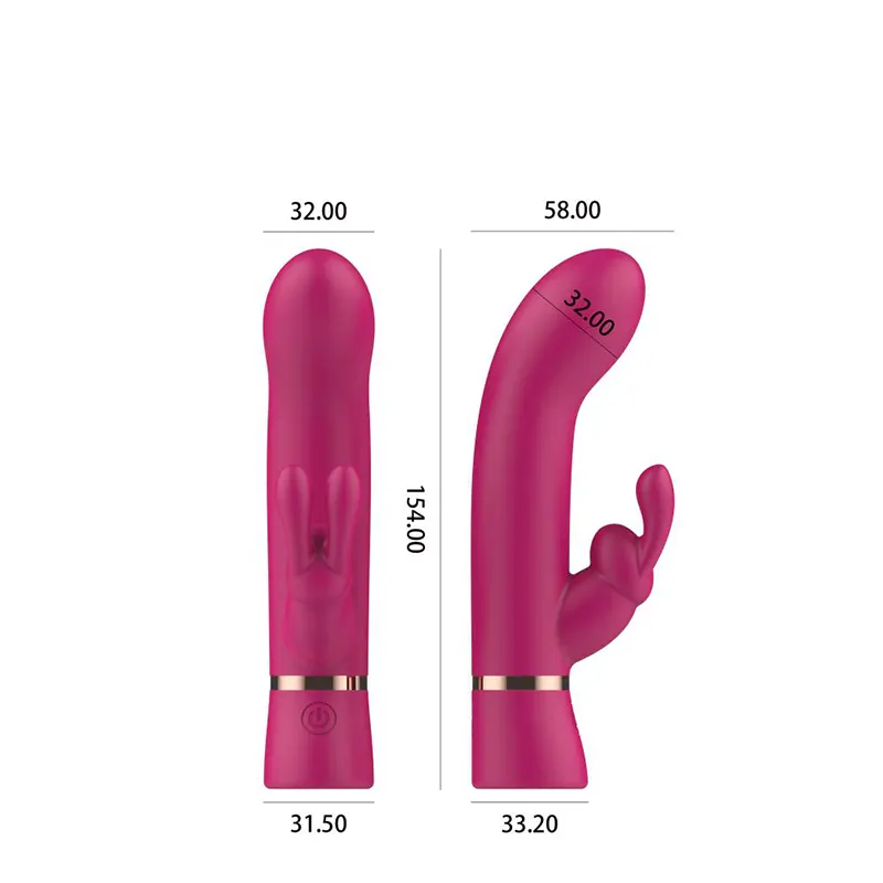 Zeka vibrator Bespoke Rabbit M Fuchsia