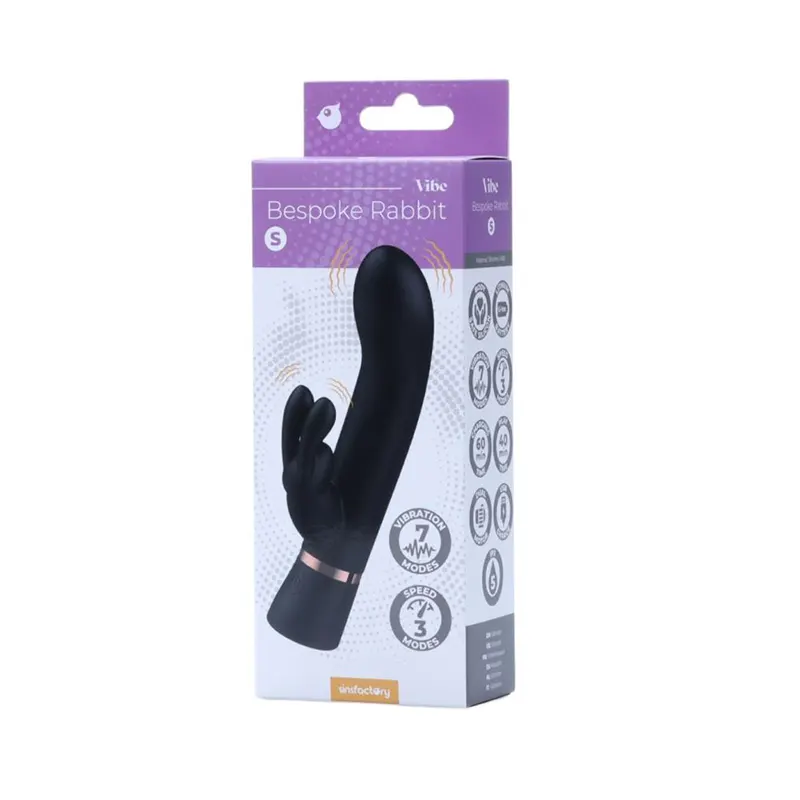 Zeka vibrator Bespoke Rabbit S Black
