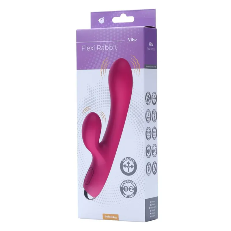 Zeka vibrator Flexi Rabbit Fuchsia