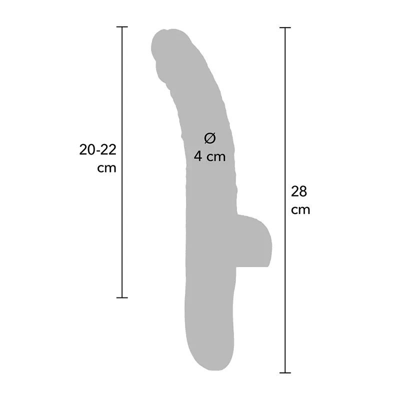 Realistični vibrator sa pomeranjem Realistic Thrusting and Wiggling Vibrator