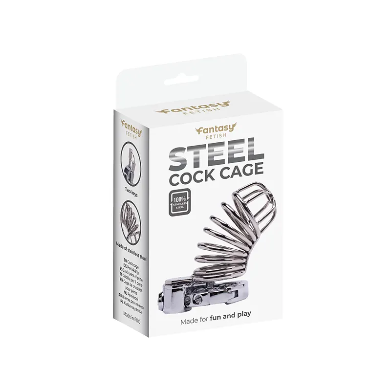 Stainless steel cock cage 1 Kavez za penis Advanced Locking Mechanism