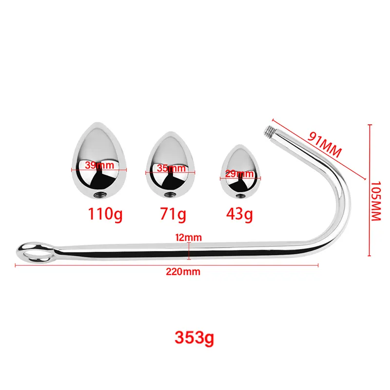 Analna kuka 3 nastavka BDSM Hook