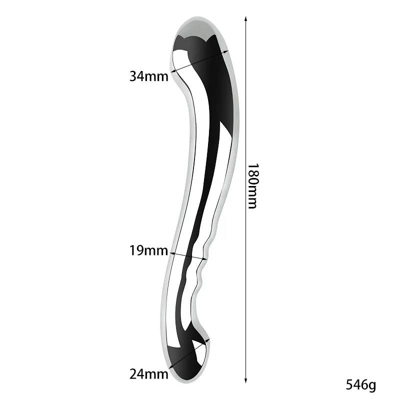 Dildo od nerdjajuceg celika 18cm Double Ended