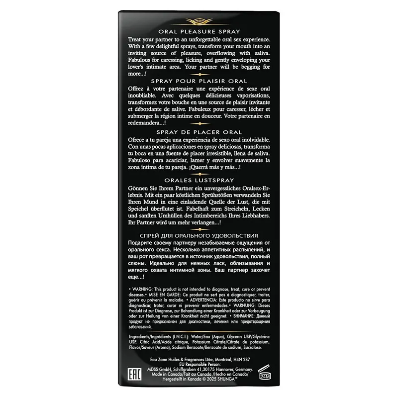 Shunga Oralni sprej šampanjac i jagoda Waves of Pleasure