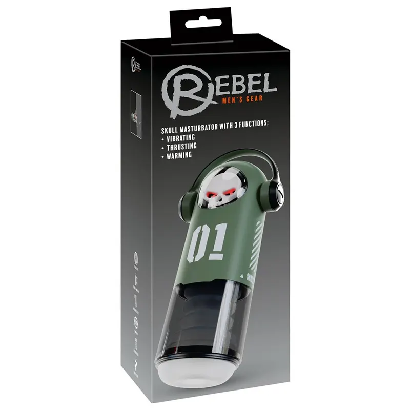 SKULL Masturbator with 3 Functions