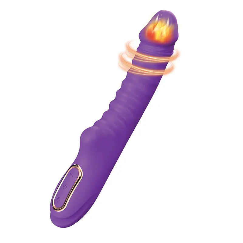 Rebrasti silikonski vibrator Enyalius Purple