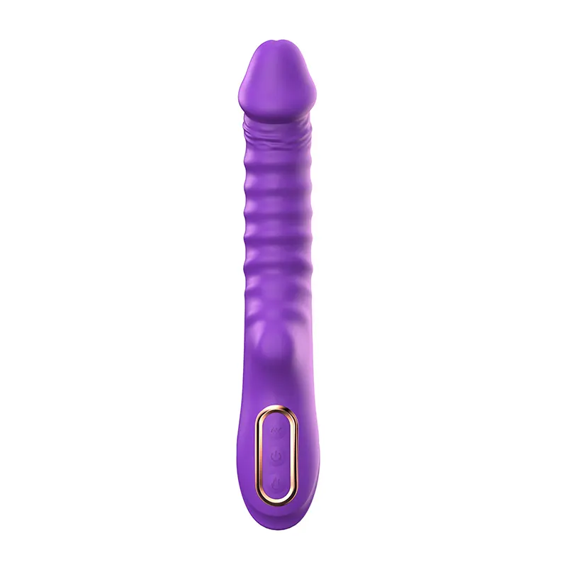 Rebrasti silikonski vibrator Enyalius Purple