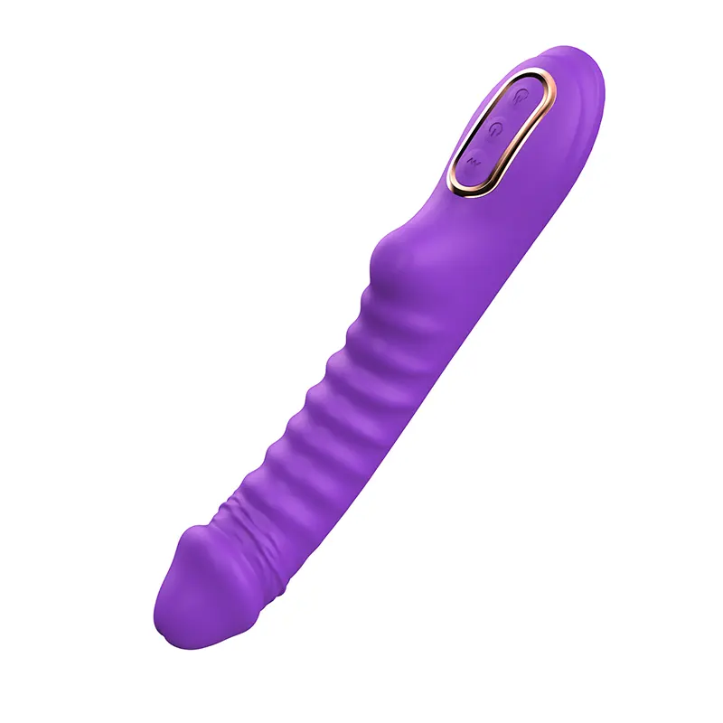 Rebrasti silikonski vibrator Enyalius Purple