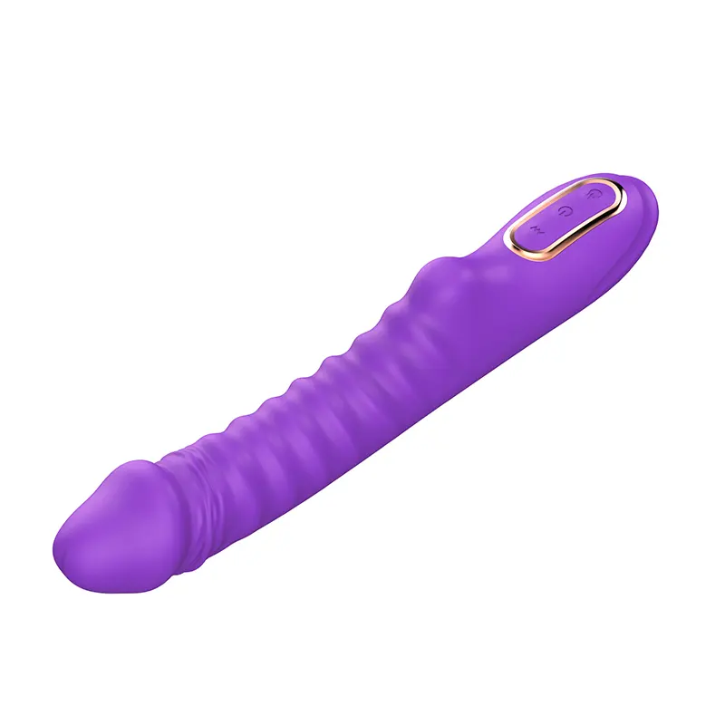 Rebrasti silikonski vibrator Enyalius Purple