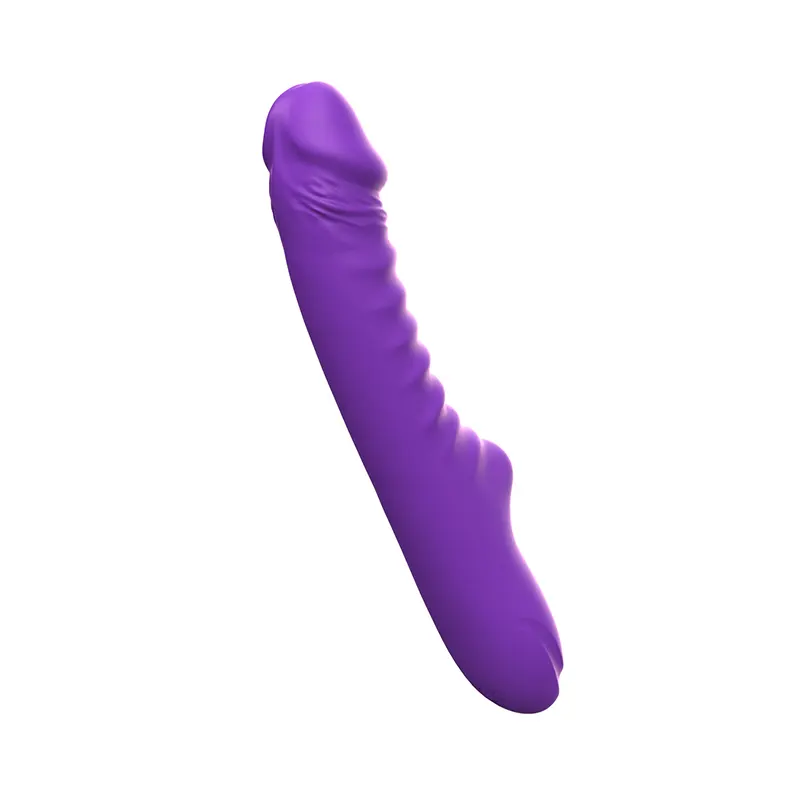 Rebrasti silikonski vibrator Enyalius Purple