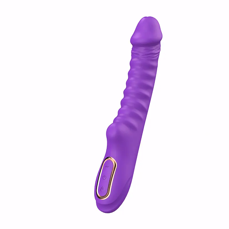 Rebrasti silikonski vibrator Enyalius Purple