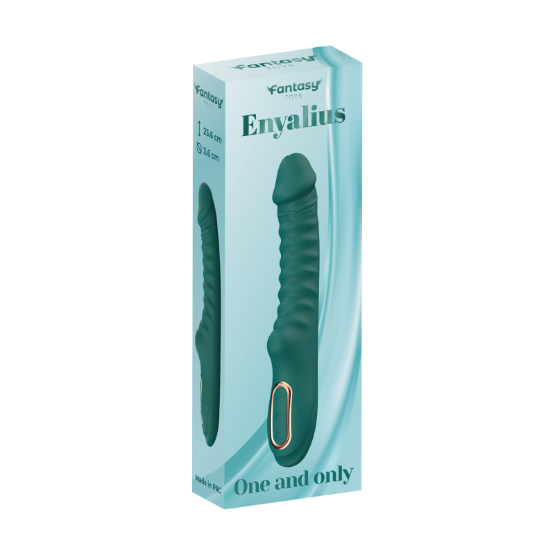 Rebrasti silikonski vibrator Enyalius Green