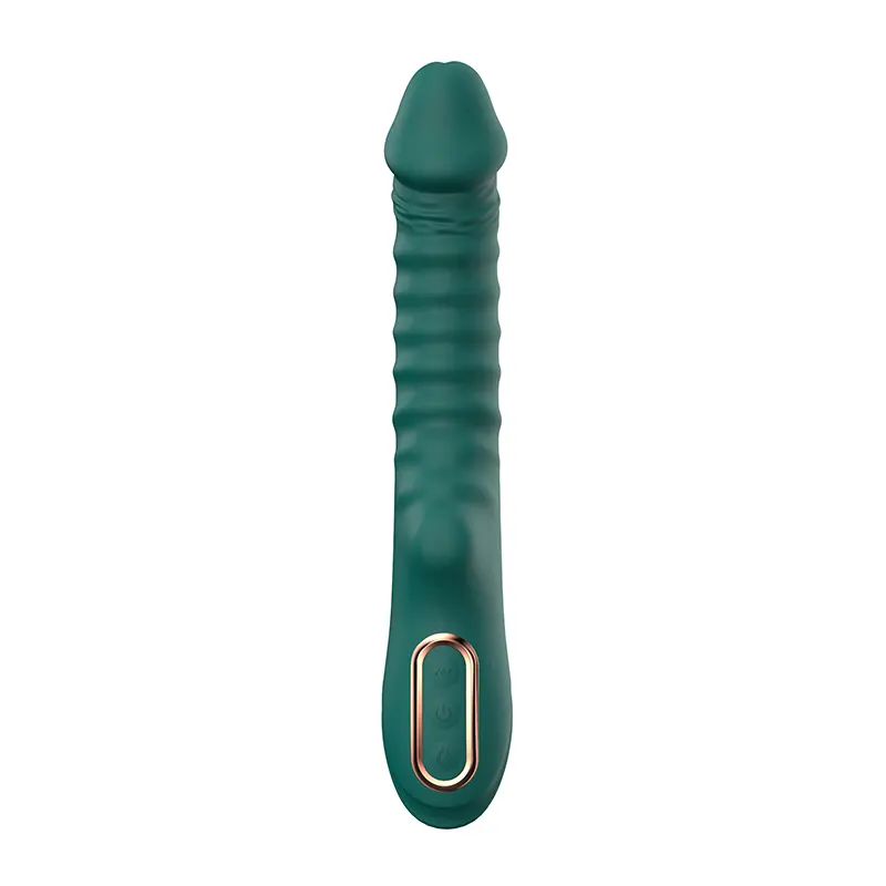 Rebrasti silikonski vibrator Enyalius Green