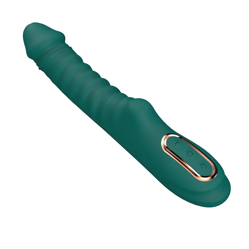 Rebrasti silikonski vibrator Enyalius Green