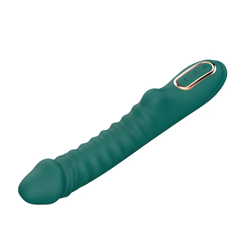 Rebrasti silikonski vibrator Enyalius Green