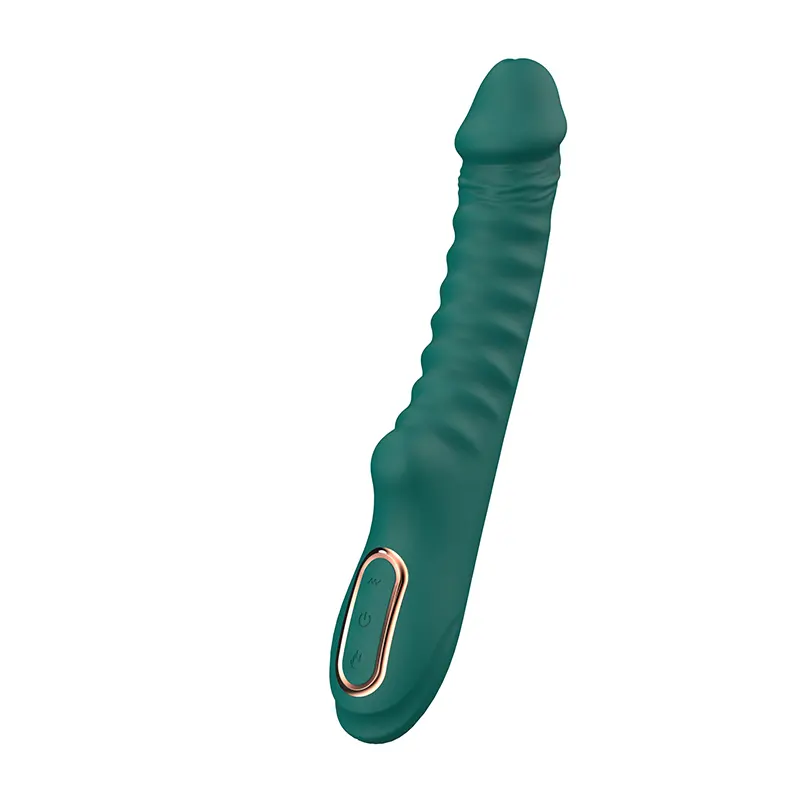 Rebrasti silikonski vibrator Enyalius Green