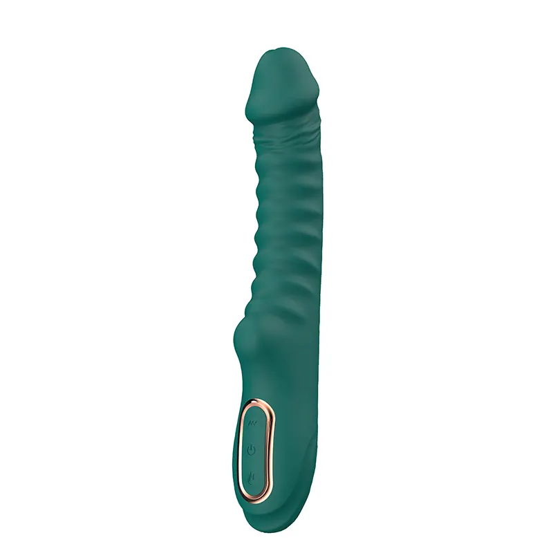 Rebrasti silikonski vibrator Enyalius Green