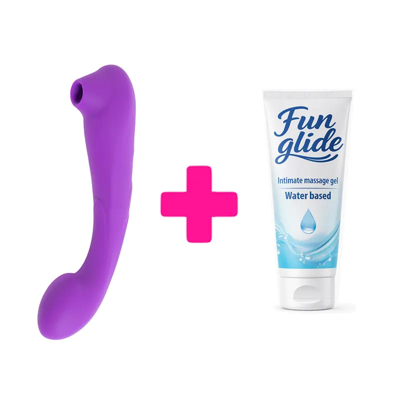 Dupli vibrator i lubrikant