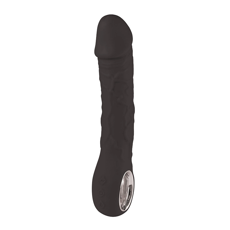 Silikonski vibrator Prometheus black i lubrikant