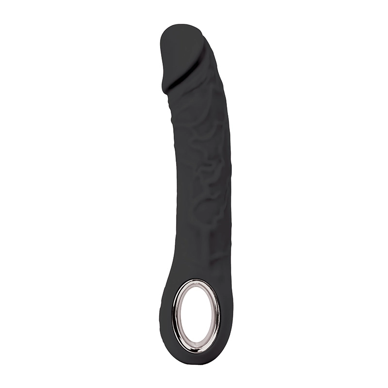 Silikonski vibrator Prometheus black i lubrikant