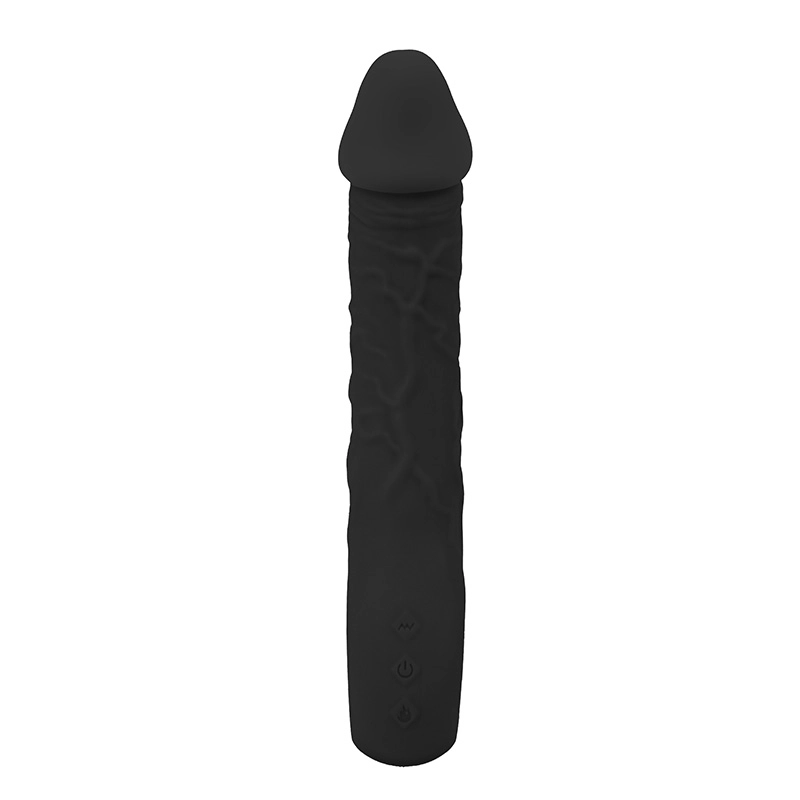 Silikonski vibrator Prometheus black i lubrikant