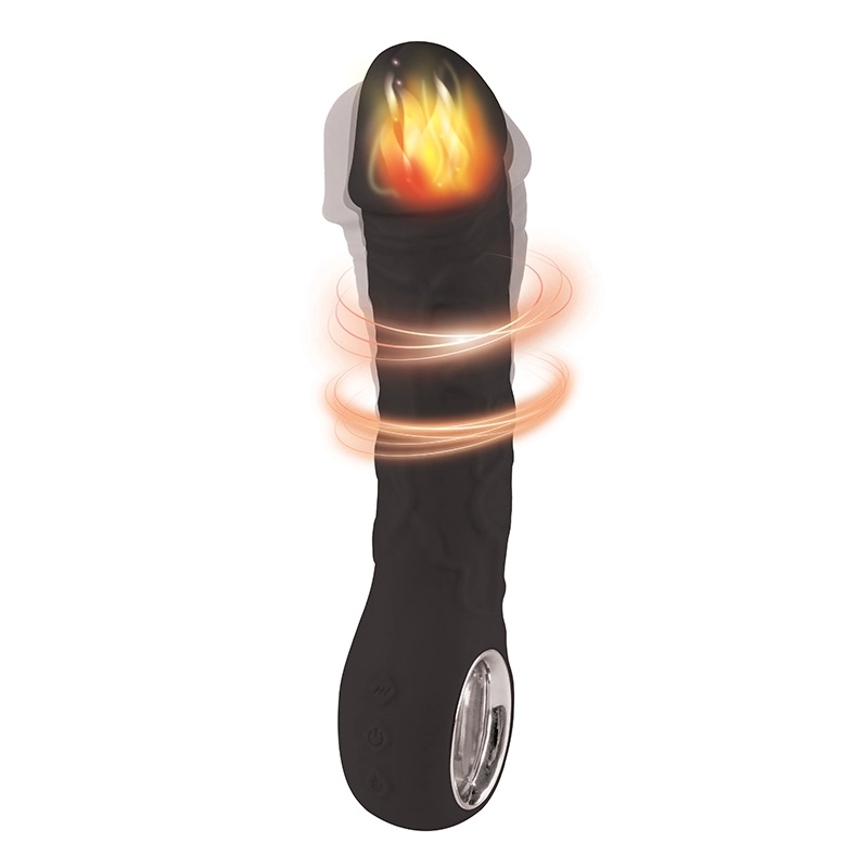 Silikonski vibrator Prometheus black i lubrikant