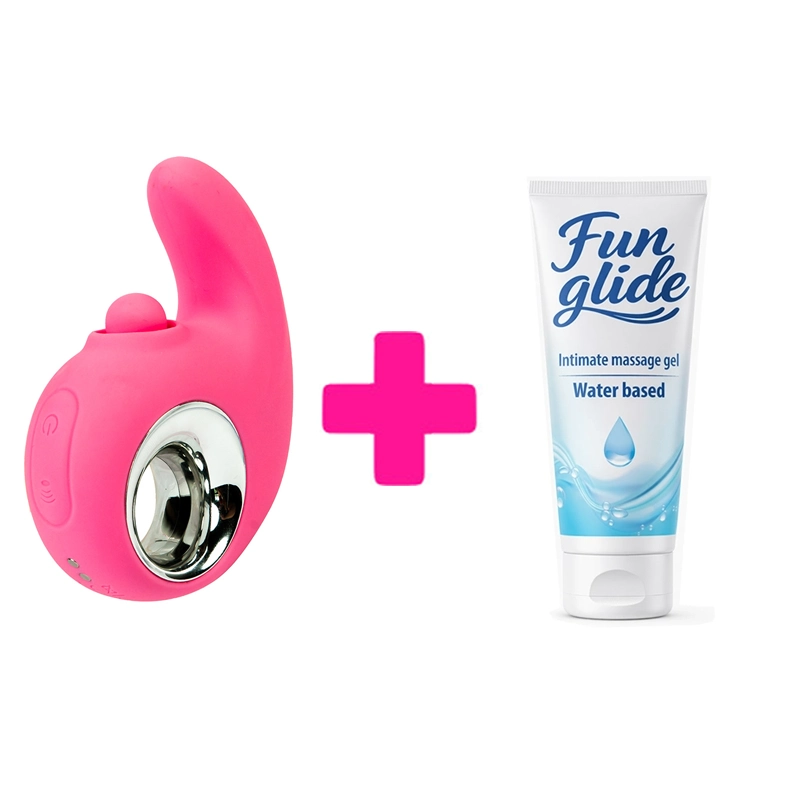 Vibrator sa pomeranjem Rhea i lubrikant