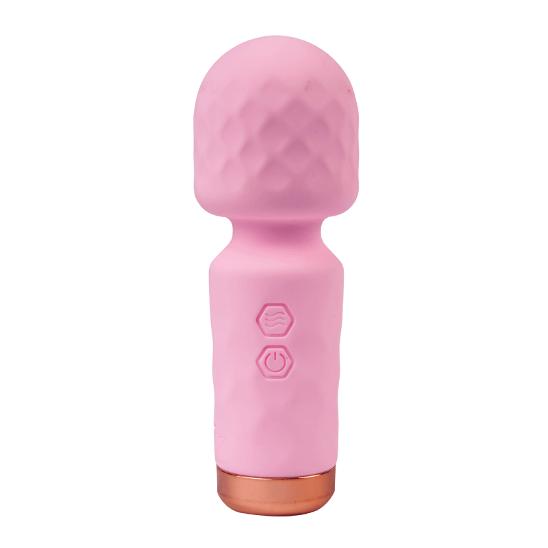 Mini wand Eros pink i lubrikant