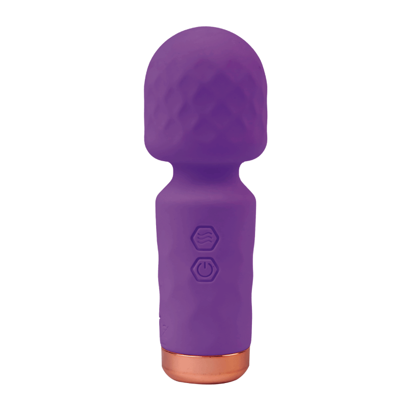 Mini wand Eros purple i lubrikant