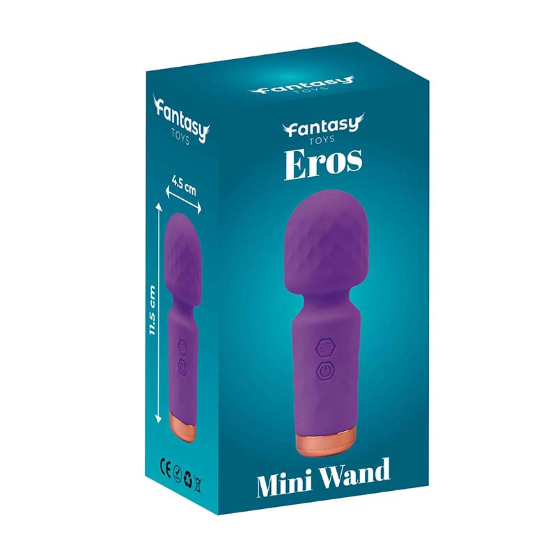 Mini wand Eros purple i lubrikant