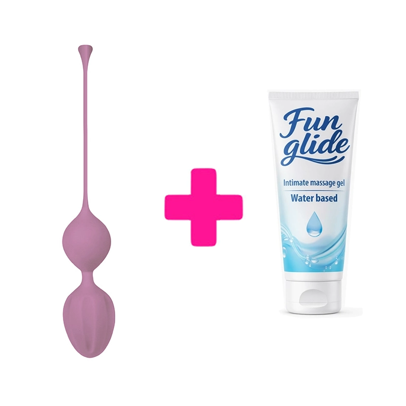 Kegel balls purple 75g i lubrikant