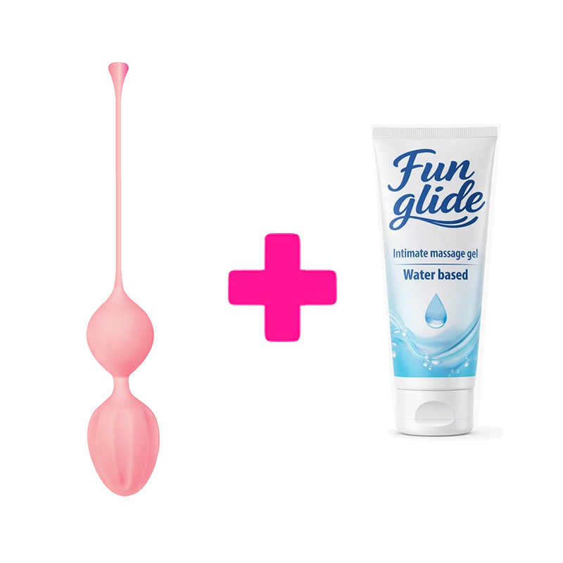Kegel balls pink 75g i lubrikant