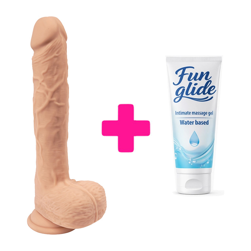 Vibro dildo sa pomeranjem Zeus i lubrikant