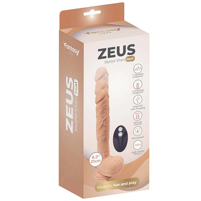 Vibro dildo sa pomeranjem Zeus i lubrikant