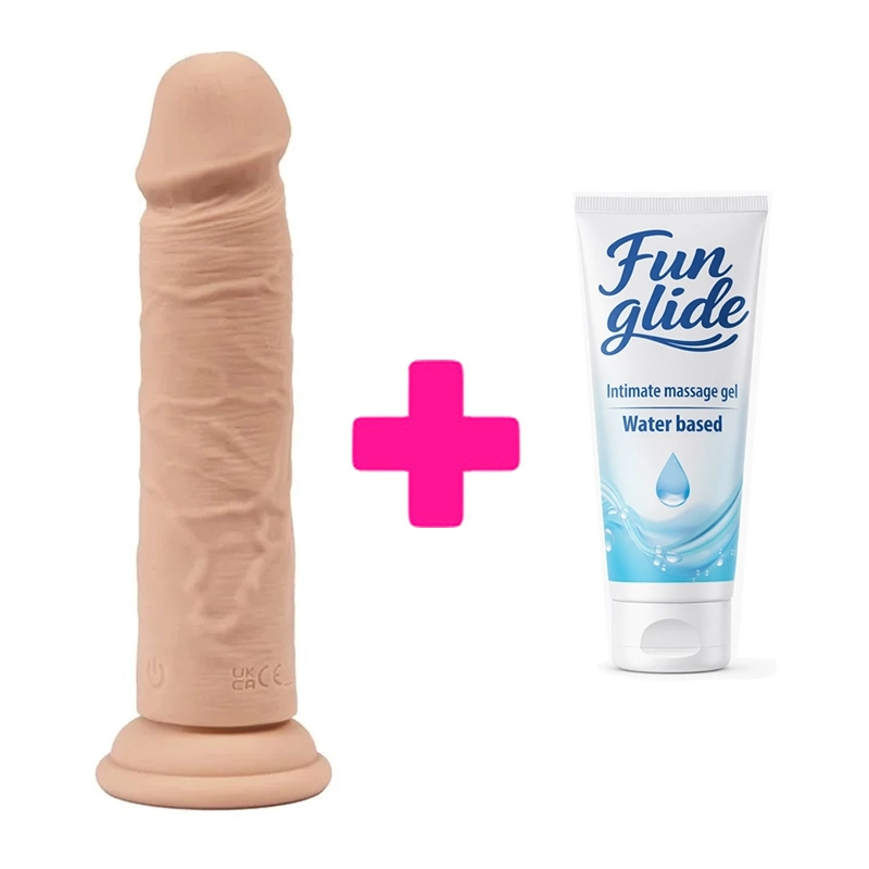 Vibro dildo Demeter i lubrikant