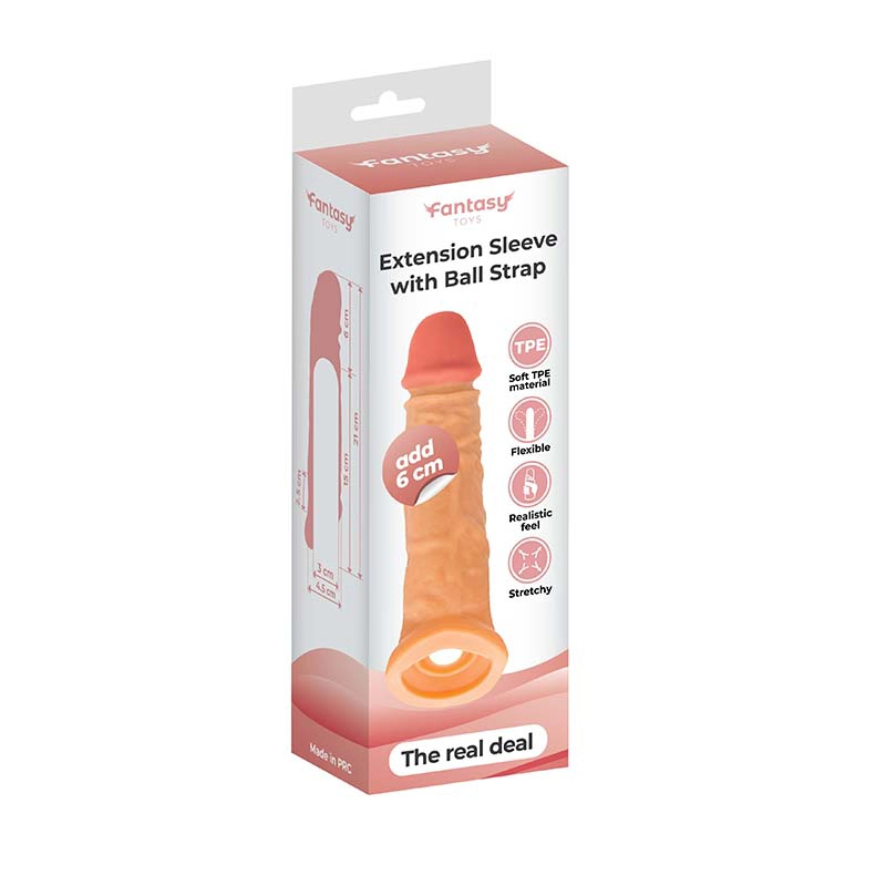 Realisticna navlaka za penis 21.5cm i lubrikant