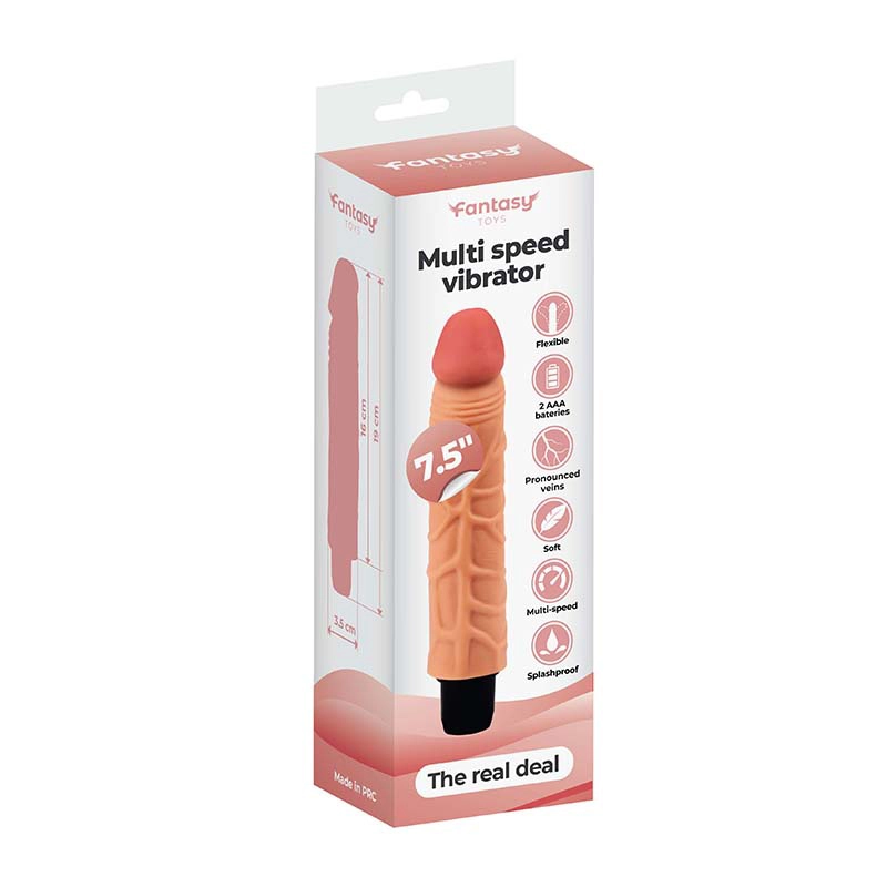Mekani vibrator 18.5cm the real deal i lubrikant