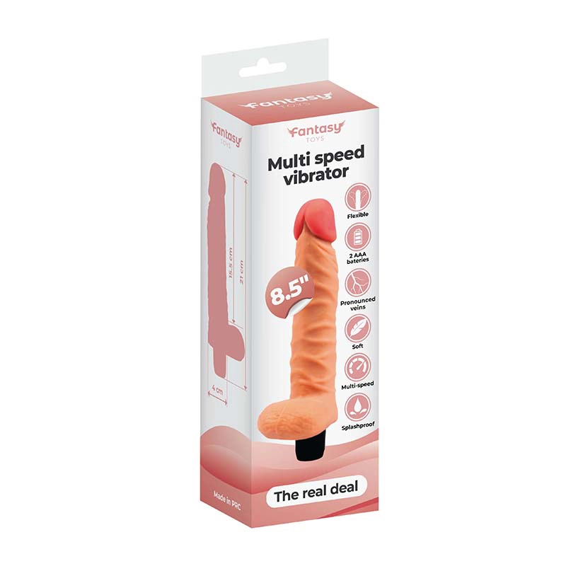 Mekani vibrator sa testisima 21cm the real deal i lubrikant