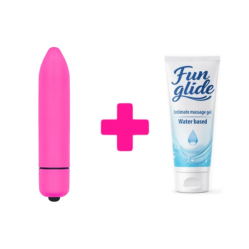 Rozi vibro metak mini bullet fantasy i lubrikant