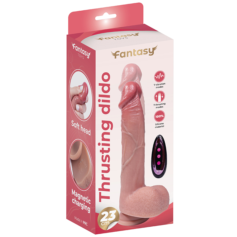 Silikonski dildo sa pomeranjem 23cm i lubrikant