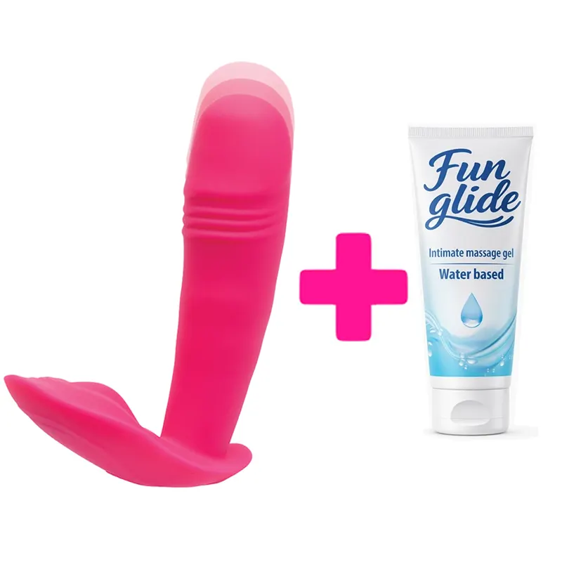 Vibrator sa intezivnim pomeranjem Artemis i lubrikant