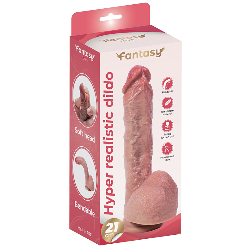 Savitljivi silikonski dildo Hyper Realistic Dildo i lubrikant